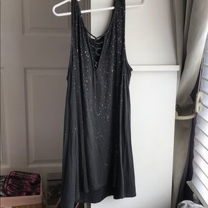 American Eagle Lace Up Top